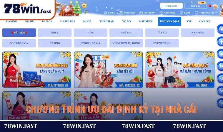 Chương trình ưu đãi định kỳ tại nhà cái