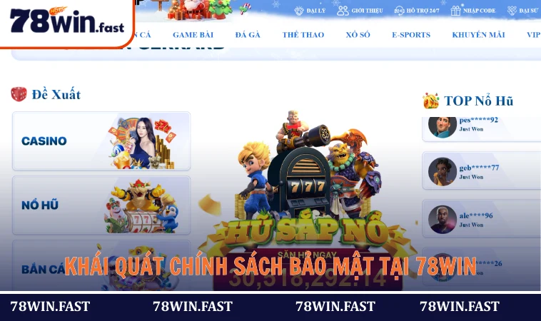 Khái quát chính sách bảo mật tại 78WIN